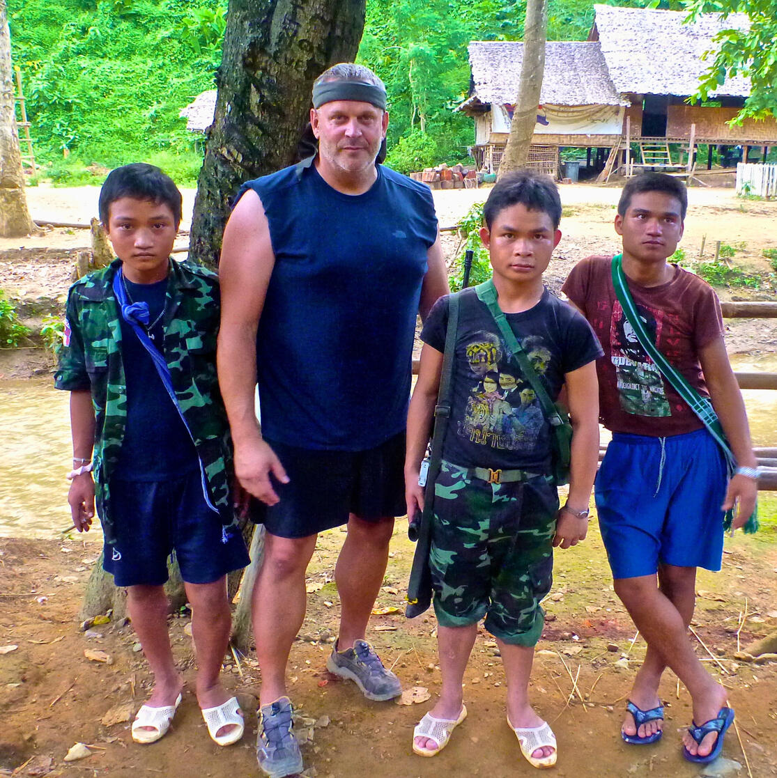 With Karen Army - Burma